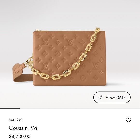 Excellent used condition Louis Vuitton Coussin PM with inserts, box full set - Picture 5 of 5